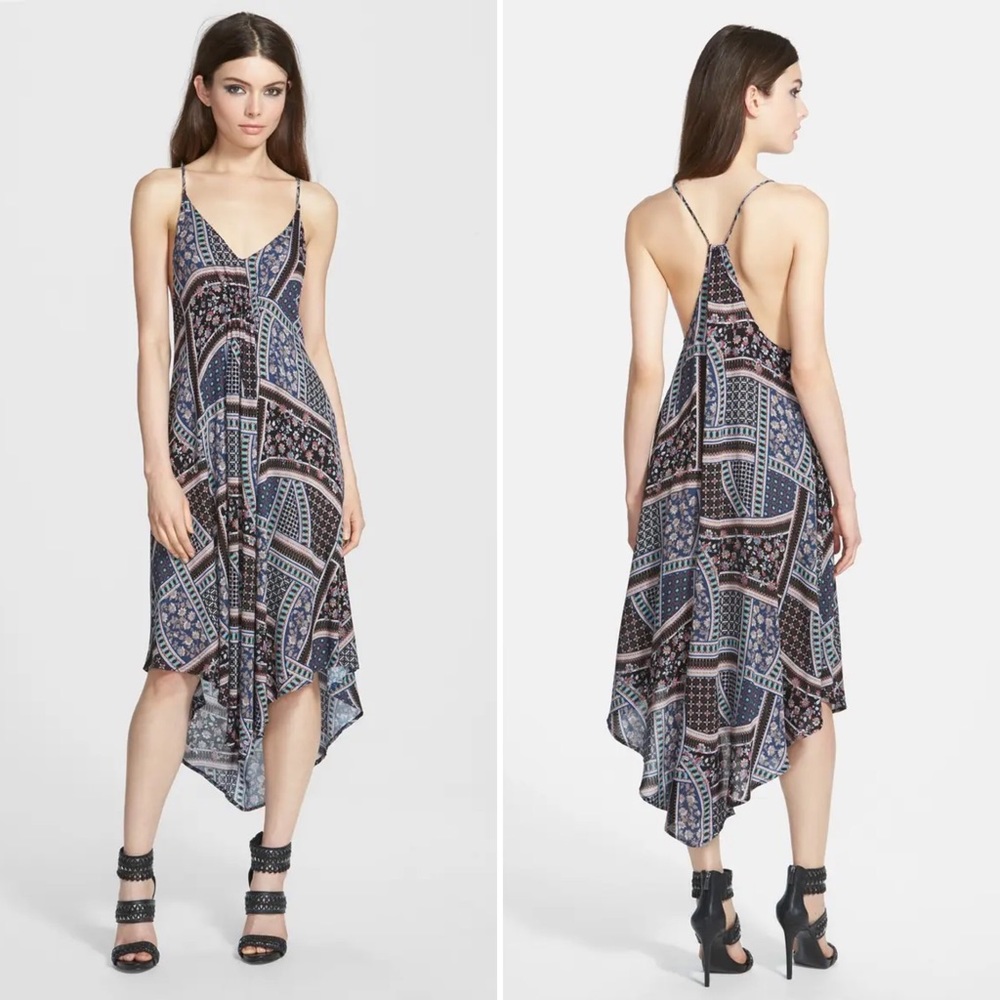 Astr the Label Gathered Front Midi Dress